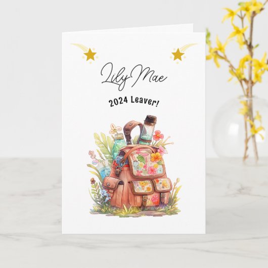 Schulabbrecher Gardenback Pack Karte (Gelbe Blume)