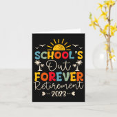 Schulabbrecherlehrer für immer müde 20 karte (Gelbe Blume)