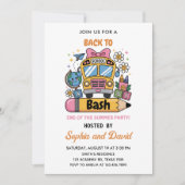 Schulabbruch: 1. Geburtstag im Sommer Einladung (Vorderseite)