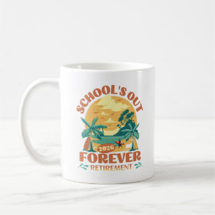 Schulabbruch für immer 2026 Lehrerin Funny Kaffeetasse