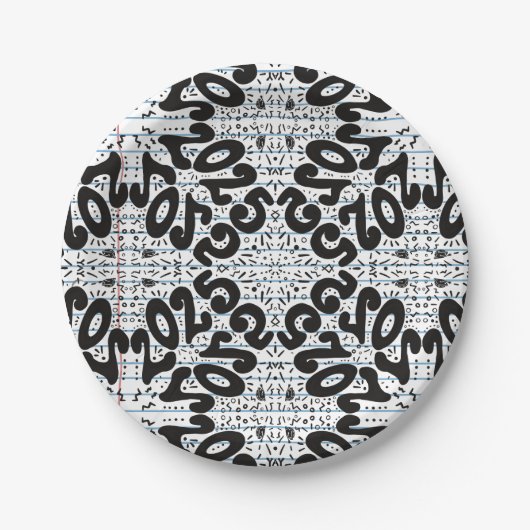 Schulabbruch für immer verlorenes Blatt Pappteller (Vorderseite)