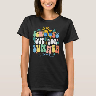 Schulabbruch für Sommerferien - Retro Letzter Tag T-Shirt
