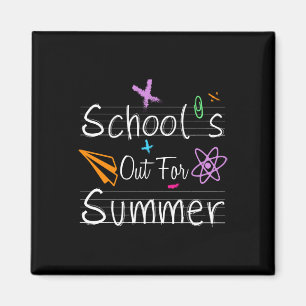 Schulabbruch Sommer glücklich Letzten Tag Schulleh Magnet
