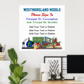 Schulabmeldung in Hauptplakat - SRF Poster (Heimbüro)