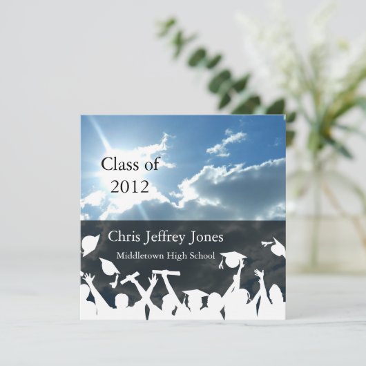 SchulAbschluss-Einladungen neu Einladung (Stehend Vorderseite)