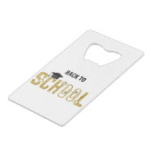 Schulabschluss Geldbeutel Flaschenöffner (Rückseite Schrägansicht)