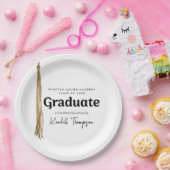 Schulabschluss Pappteller (Party)