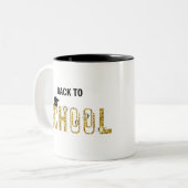 Schulabschluss Zweifarbige Tasse (Vorderseite Links)