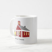 Schulabsolvent Ein-Raum-Schule Kaffeetasse (Vorderseite Links)