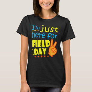 Schulalltag Lehrerin ich bin nur hier für Feld D T-Shirt
