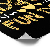 Schulalltag Spaß Leopard Feldlehrer Kind Poster (Ecke)