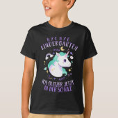 Schulanfang Einschulung Schulkind Einhorn Mädchen T-Shirt (Vorderseite)