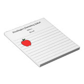 Schulappentext Notizblock (angewinkelt)