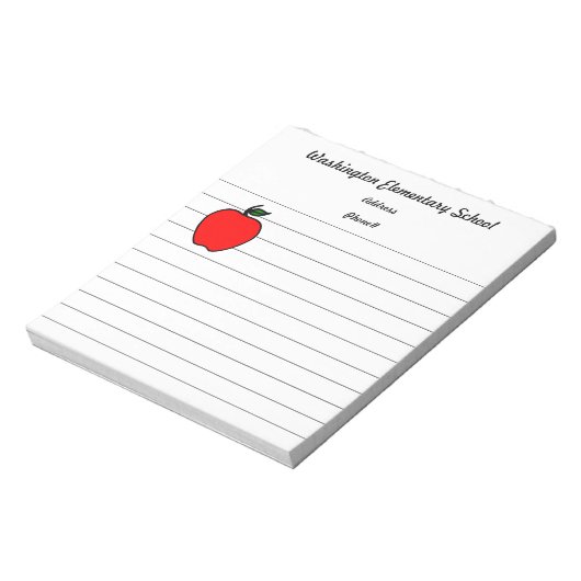 Schulappentext Notizblock (Rotiert)