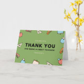 Schulartikel Woche der großen Lehrer Wertschätzung Karte (Gelbe Blume)