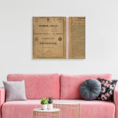 Schulatlas mit moderner Geografie Leinwanddruck (Insitu (Wohnzimmer))
