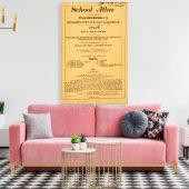 Schulatlas, Woodbridge's Gerüchte der Geografie Leinwanddruck (Insitu (Wohnzimmer))