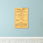 Schulatlas, Woodbridge's Gerüchte der Geografie Leinwanddruck (Insitu (Holzboden))