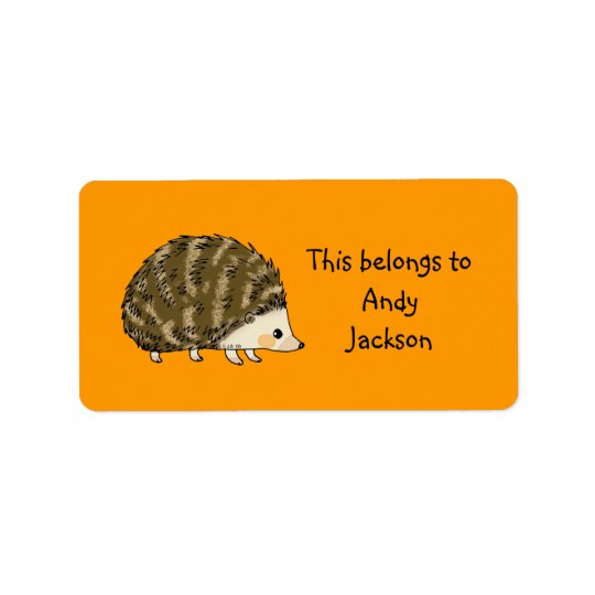 Schulaufkleber (Igel) Adressaufkleber