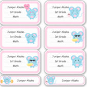 Schulaufkleber (Niedlich Ratte) Aufkleber (Vorderseite)