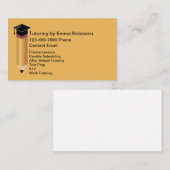 Schulausbildung Visitenkarte (Vorne/Hinten)