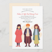 Schulausstellung Fundraiser Einladung (Vorne/Hinten)