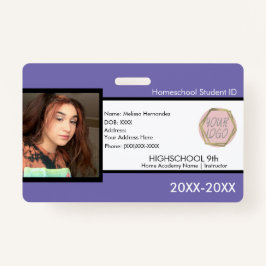 Schulausweis Lila Abzeichen Ausweis