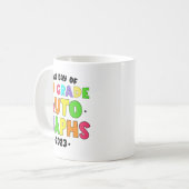 Schulautografien am letzten Tag Kaffeetasse (Vorderseite Links)