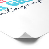Schulautogramm 2023 für die fünfte Klasse Poster (Ecke)