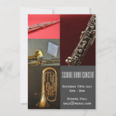 Schulband-Konzert Einladung (Vorderseite)