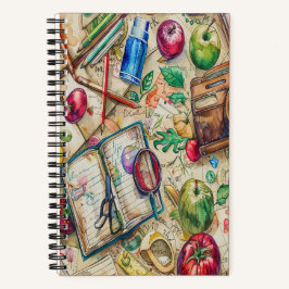 Schulbedarf 5,5" x 8,5" SpiralNotebook Notizblock