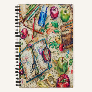 Schulbedarf 5,5" x 8,5" SpiralNotebook Notizblock
