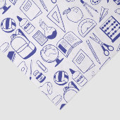 Schulbedarf Gezeichnet Illustrierte Collage Seidenpapier (Ausschnitt)