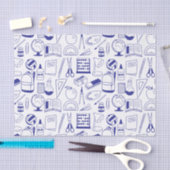 Schulbedarf Gezeichnet Illustrierte Collage Seidenpapier (Handwerk)