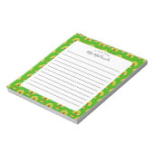 Schulbedarf Grün mit Linien Notizblock (Rotiert)