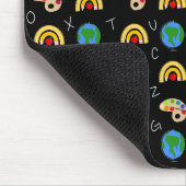 Schulbedarf mit Zahlen und Alphabet Mousepad (Ecke)