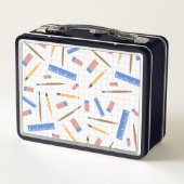 Schulbedarf Mustermehlschachtel Metall Brotdose (Rückseite)