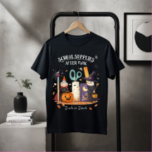 Schulbedarf nach Mitternacht Halloween-Shirt lusti