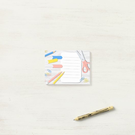 Schulbedarf Notepad Post-it®-Hinweise Post-it Klebezettel (Auf Schreibtisch)