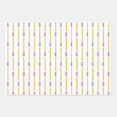 Schulbedarf Party Geschenkwrap Geschenkpapier Set (Vorderseite 3)