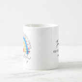 Schulbedarf Regenbogen Apfel Lehrer Anerkennung Kaffeetasse (Mittel)