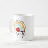 Schulbedarf Regenbogen Individueller Dank an den L Kaffeetasse (Vorderseite Links)