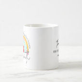 Schulbedarf Regenbogen Individueller Dank an den L Kaffeetasse (Mittel)