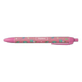 Schulbeginn-Doodle-Kind-Mädchen-Rosa Stift (Unterseite)