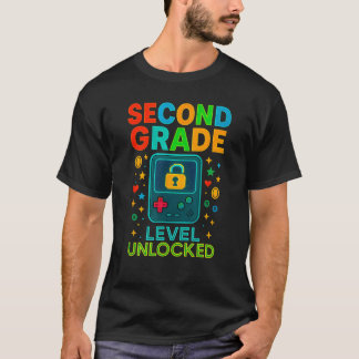 Schulbeginn Gamer Ck Zweite Klasse freigeschaltet  T-Shirt