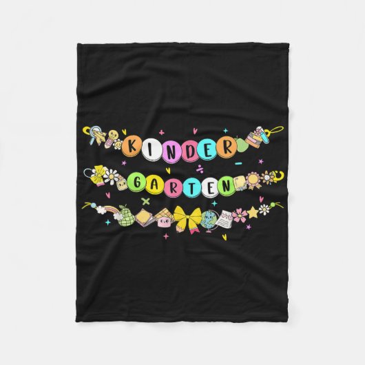 Schulbeginn Kindergarten-Armband Lehrer Stud Fleecedecke (Vorderseite)