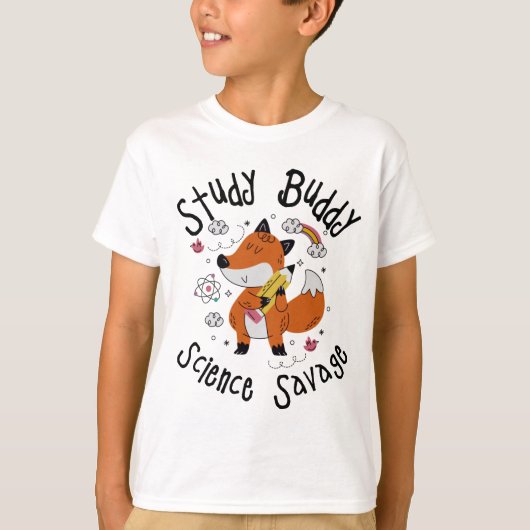 Schulbeginn Kleidung, Study Budd Science Savage T-Shirt (Vorderseite)