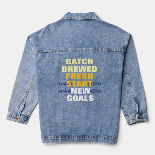 Schulbeginn-Tri-Blend-Shirt Jeansjacke (Rückseite)