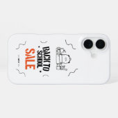 Schulbeginn-Typografie-Design iPhone 16 Hülle (Rückseite (Horizontal))