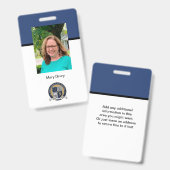 Schulbeispiel Ausweis (Vorder- & Rückseite)